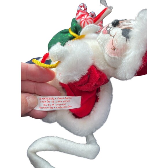 Annalee 2005 Christmas Santa Mouse w/ Peppermint Candy Sack Bag 6" Figure EUC - Picture 4 of 6